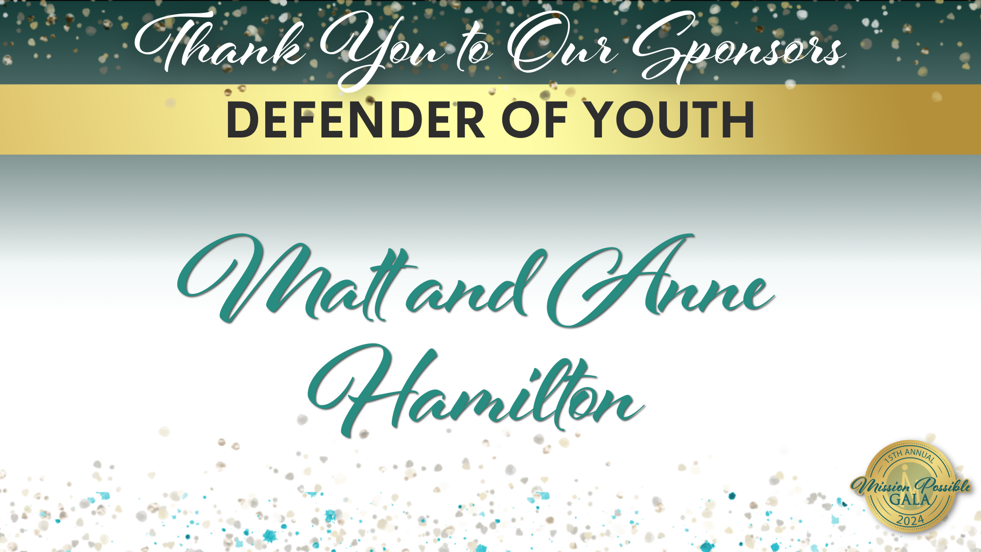 Defender of Youth - Matt and Anne Hamilton