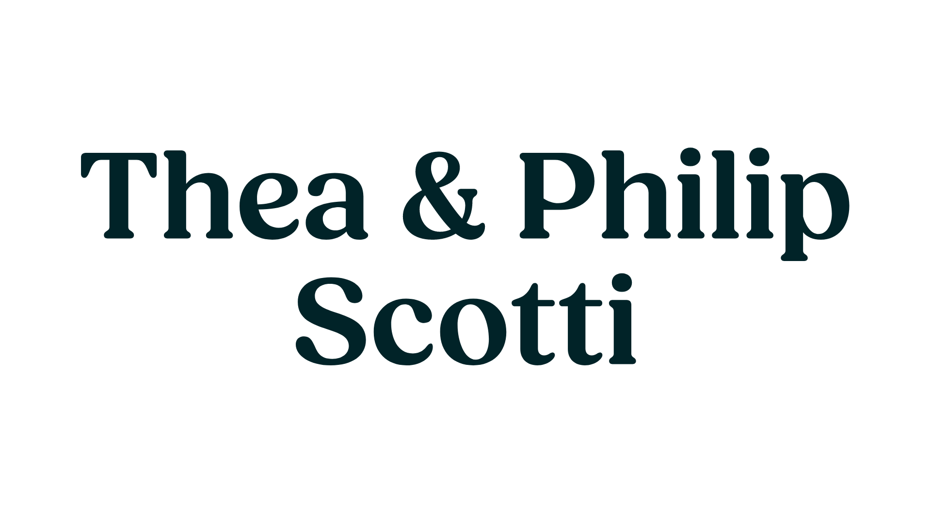 Thea and Philip Scotti